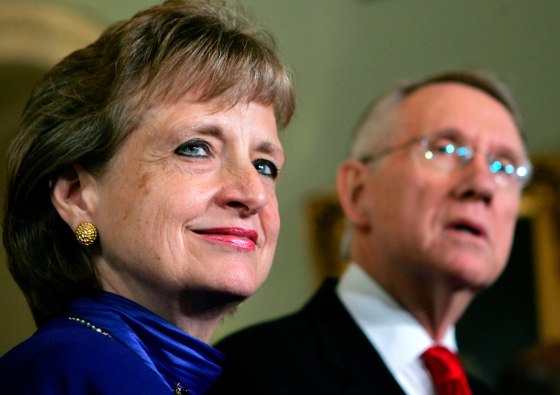 Supreme Court Nominee Harriet Miers Visits Lawmakers