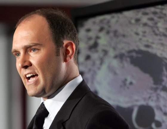 Space Adventures President and CEO Eric Anderson speaks during news conference in New York