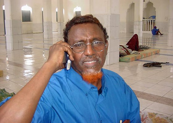 Somalia fundamentalist leader Sheik Hassan Dahir Aweys speaks to the Associated Press on Wednesday during a telephone interview. The United States and the United Nations have placed him on international blacklists.