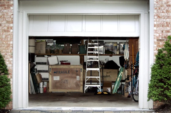 A view of White House Deputy Chief of Staff Karl Rove's garage, as seen on the morning of Oct. 13.