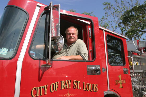 Eddie Favre, the mayor of Bay St. Louis, Miss., is an upbeat presence with a passion for his town.