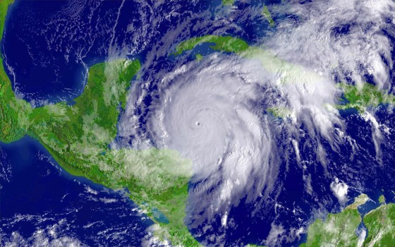 NOAA satellite image of Hurricane Wilma