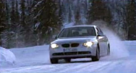 A car fitted with ‘all-wheel drive’ swerves in tight turns to avoid snowballs in the latest BMW ad. Could it perform these clever maneuvers without winter tires?