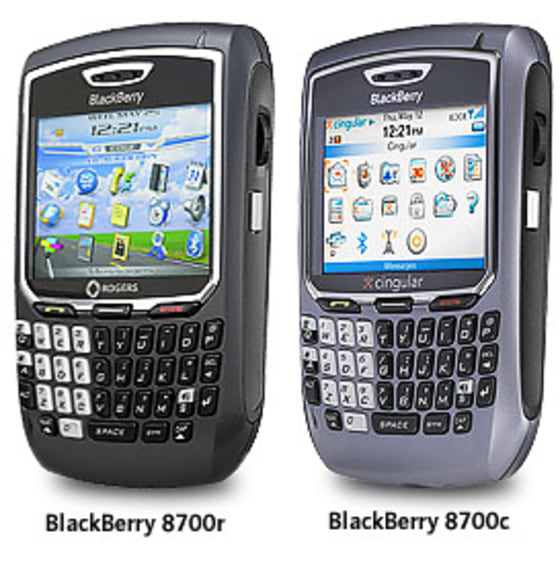 The new smaller, full-sized device will be available soon from Cingular (8700c) in the U.S. and Rogers (8700r) in Canada)