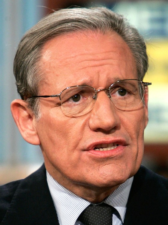 Bob Woodward speaks on NBC's \"Meet The Press\" in Washington