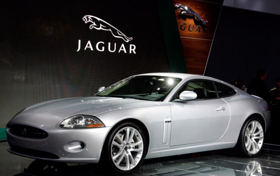 Jaguar's XK is on display at International car show IAA in Frankfurt