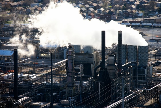 Aerial View of a Factory in East Chicago, Indiana