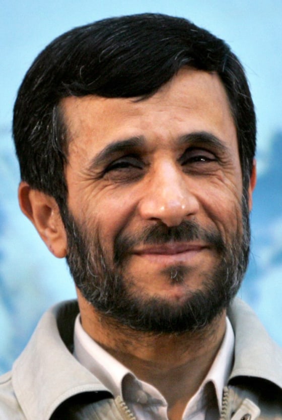 Iranian President Ahmadinejad speaks to students of Tarbiyat-Modarres University in Tehran