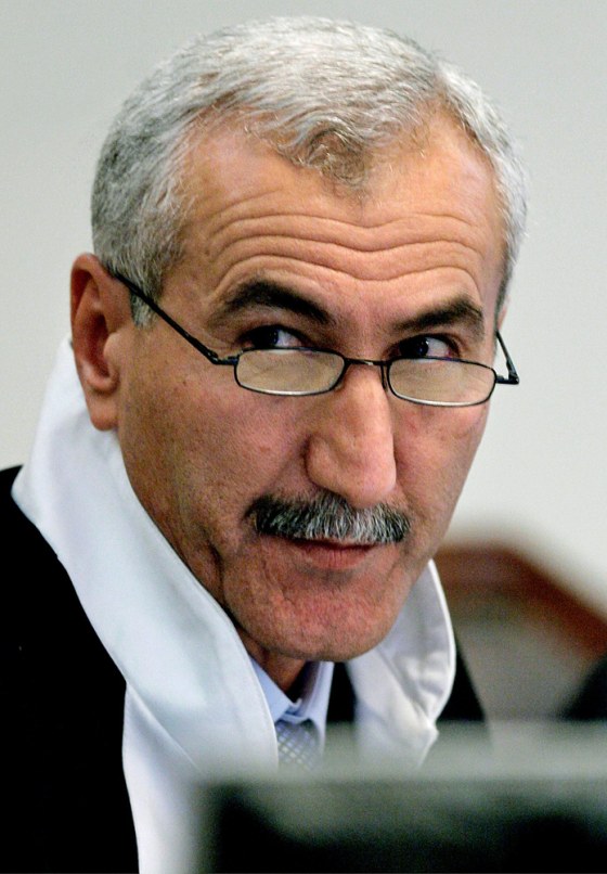 File photo of Presiding Judge Rizgar Mohammed Amin in Baghdad