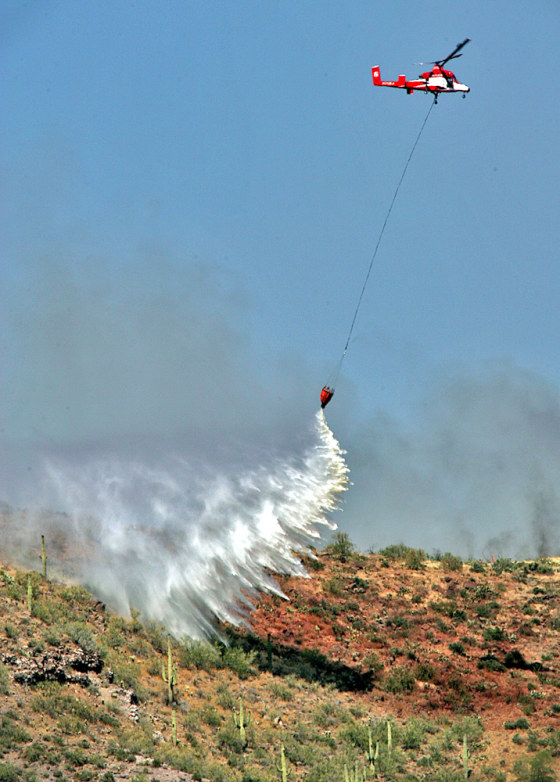 Arizona's 11-year drought has fueled fires like this one last summer.