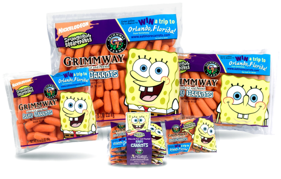 Handout image shows products marketed by Nickelodeon