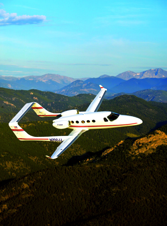 Adam Aircraft's A700 jet seats eight people and sells for $2 million.