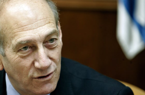 Interim Israeli Prime Minister Olmert Attends Cabinet Meeting