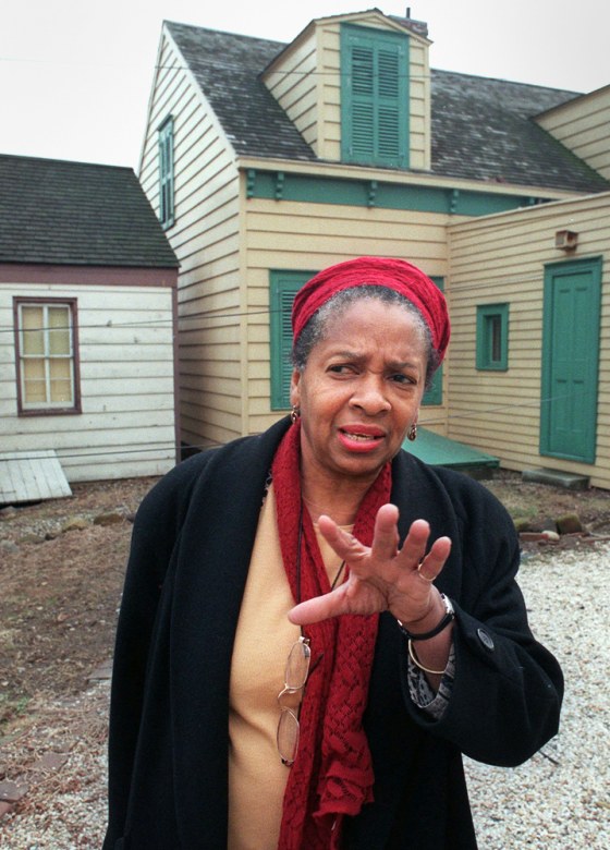 Joan Maynard, executive director of the Weeksville Society, in a February 1996 file photo, in Brooklyn, N.Y.