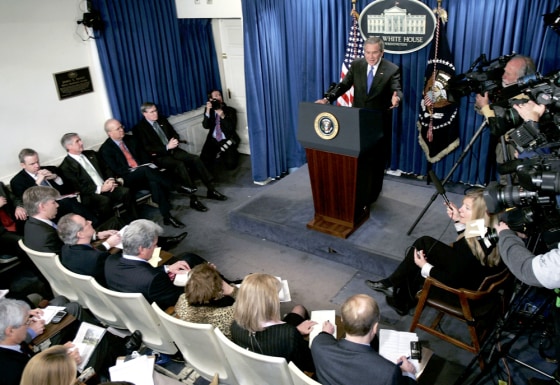 President Bush Holds A News Conference
