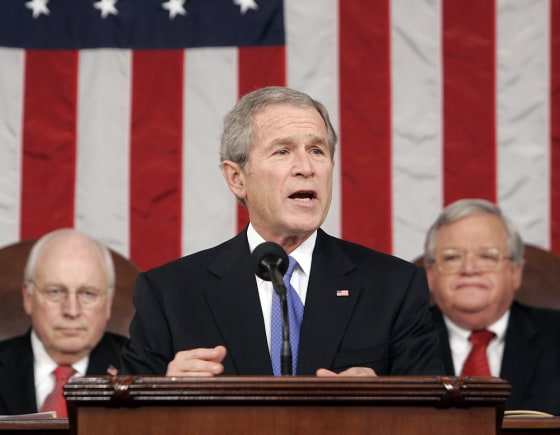 US President Bush delivers State of the Union address to a joint session of Congress in Washington