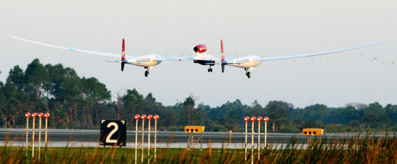The Virgin Atlantic GlobalFlyer aircraft