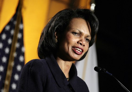 US Secretary of State Rice speaks at US Agency for International Development in Washington