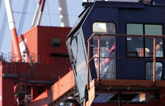 PORT WORKERS PROTEST