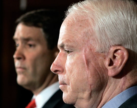 Frist And McCain Discuss Bolton Nomination