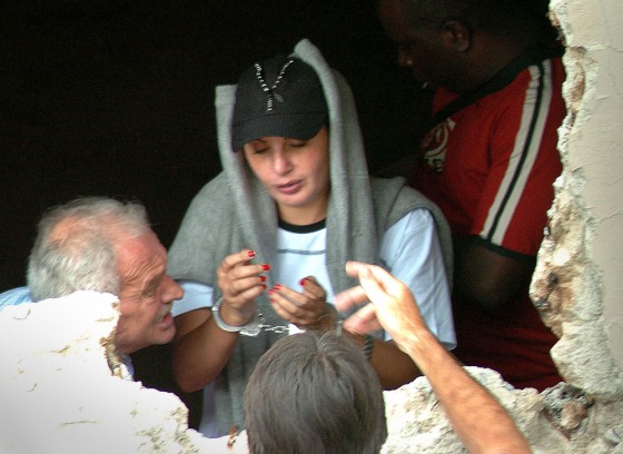 Rana Abdel Rahim Koleilat is transferred to police custody on Tuesday in Sao Paulo, Brazil.