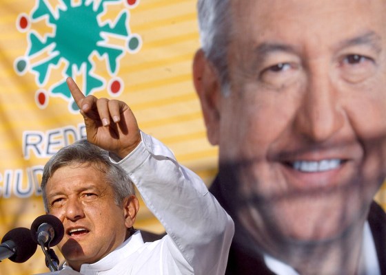 Mexican presidential candidate Andres Ma