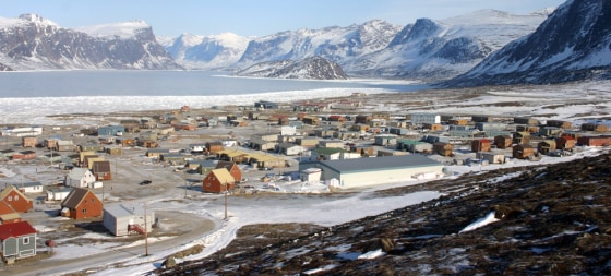 Pangnirtung, a village on Canada's Baffin Island, had rain and temperatures in the 40s last month, when minus-20 degrees is normal.