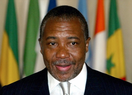 File photo of former Liberian president Taylor during Ivory Coast conference in Paris