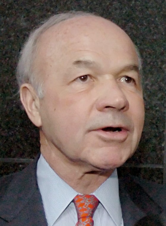 Former Enron founder and CEO Lay greets the media outside the federal court in Houston