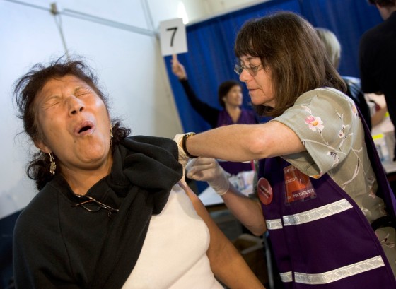 USA - Mass Flu Shot Inoculation Drill