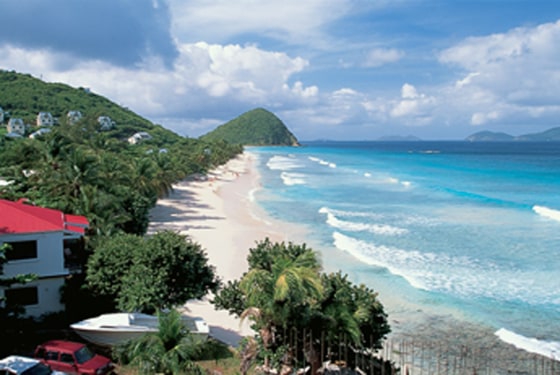 When a swell comes in, Long Bay, Tortola, is a great place to body surf.