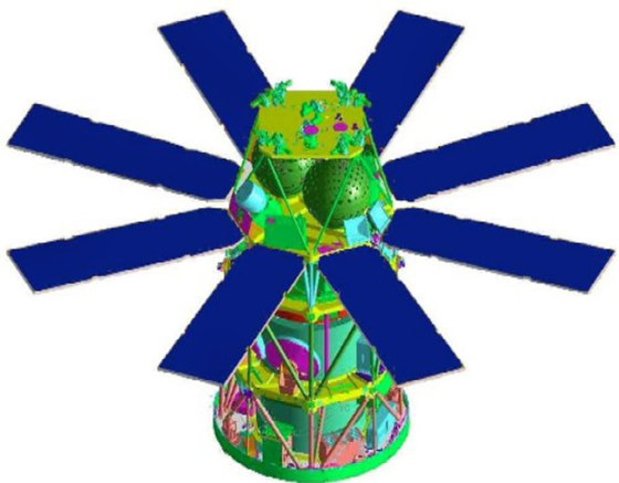 The Eros B satellite, shown in an artist's conception, is said to be capable of distinguishing objects as small as 27.5 inches (70 centimeters).