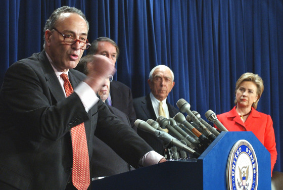 Charles Schumer, Jerrold Nadler, Edward Markey, Frank Lautenber, Hillary Rodham Clinton