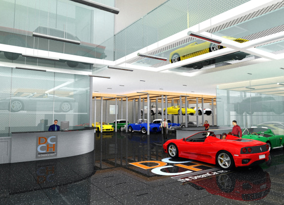 This artist rendering shows the planned DearmCar Carriage House, a 120-car facility in Fort Lauderdale, Fla., scheduled to open next spring.