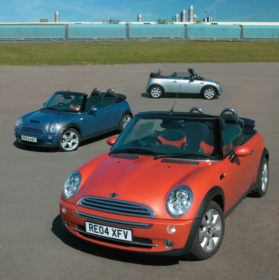 The Mini Cooper is rated as&nbsp;having the best resale value among all small cars. Seen here is the 2005 convertible.