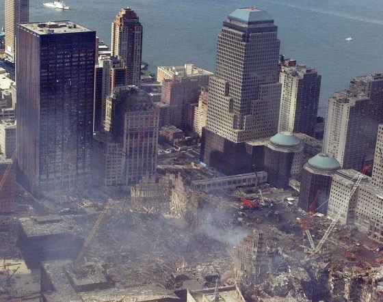 Contaminated tower looms over ground zero Contaminated tower looms over ground zero