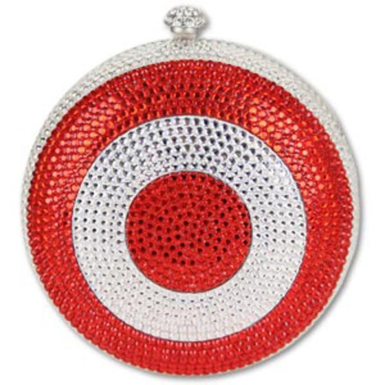 The Targèt Couture Pave Swarovski Crystals Clutch carries a $870 price tag.