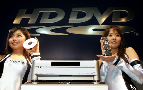 Japanese electronics maker Toshiba Corp. unveils world's first HD DVD recorder RD-A1 in Tokyo