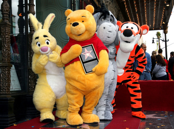 Winnie The Pooh Receives A Star On Hollywood Walk of Fame