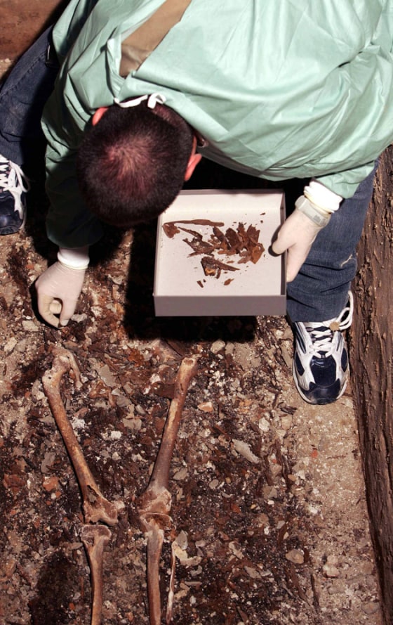 Expert works on remains of Farinelli in Bologna