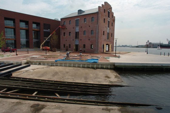 The new Frederick Douglas-Isaac Myers Maritime Park, the nation's first black shipyard, complete with marine railway.