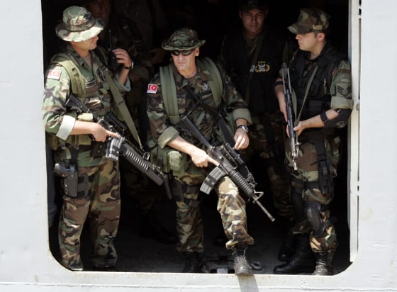 Turkish forces, from the only Muslim member of NATO, could play a major role in any peacekeeping force deployed. 