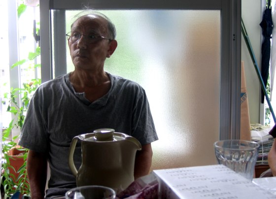 Gosuke Kakizaki, 73, sits in a subsidized housing unit in west Tokyo. One of a soaring number of seniors on welfare in Japan, he has had cut back as his benefits have been shashed over the past three years.