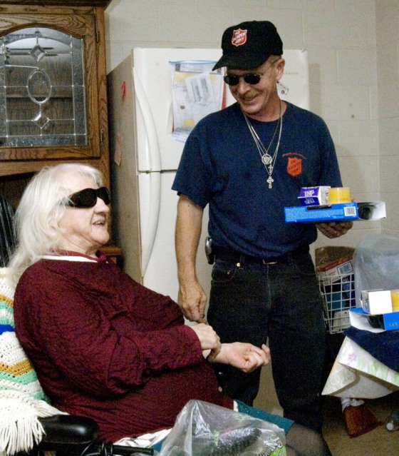 Doug Lilly of the Modesto Salvation Army, who usually delivers meals to about 65 people each week, said he was making sure residents were keeping cool and didn't need extra medical attention.