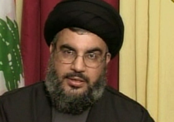 Hezbollah leader Sheik Hassan Nasrallah threatened more attacks on Israel in a televised broadcast Saturday.
