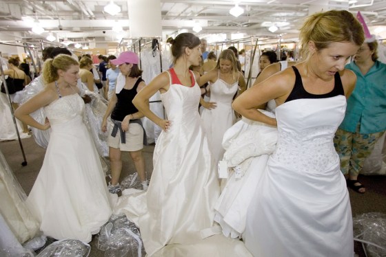 Filene's basement running of the brides online