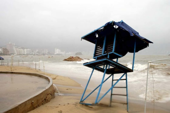 August 30, 2006. Hurricane John grew into a dangerous Category 4 storm just off Mexico's Pacific coast on Wednesday, threatening beach resorts with heavy rain and searing winds and blowing down trees in Acapulco.