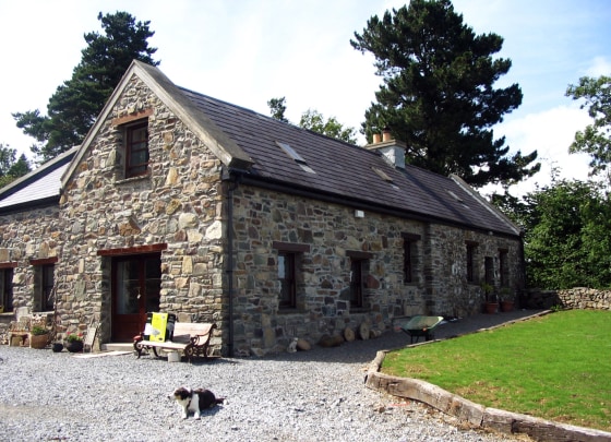 Mary Holleran's birthplace in west Ireland is seen here on Friday. A local developer bought the cottage, and it is now the newly restored home of a Dublin advertising executive.