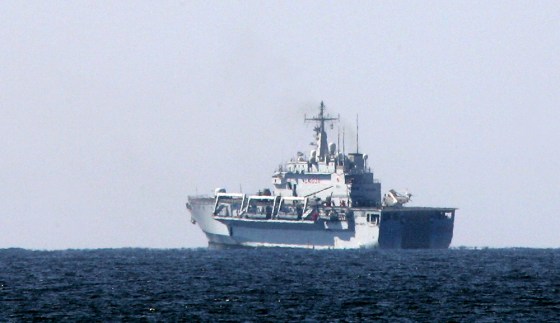 A Italian UNIFIL aircraft carrier patrol