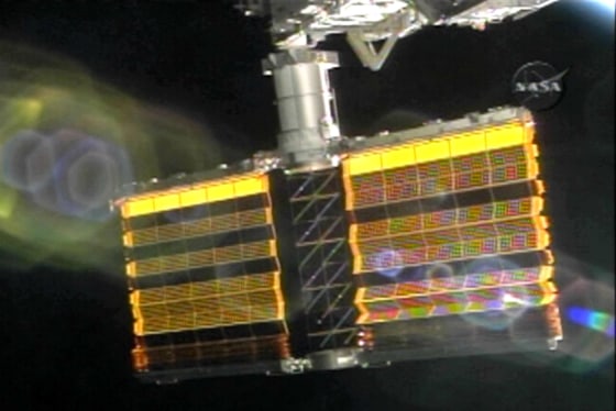 Space shuttle Atlantis' crew along with